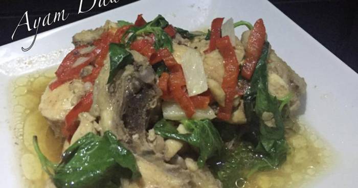 Daun penggemuk ayam di Huu, Dompu