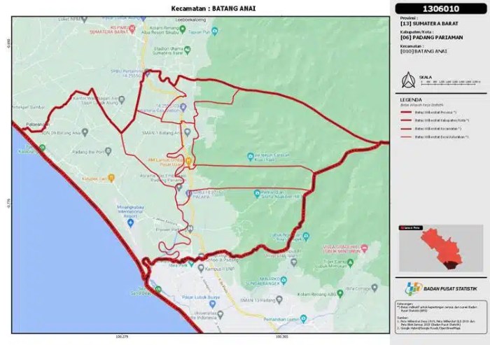 Profil Kecamatan Batang Anai di Kabupaten Padang Pariaman, Sumatera Barat Profil Kecamatan Batang Anai di Kabupaten Padang Pariaman, Sumatera Barat