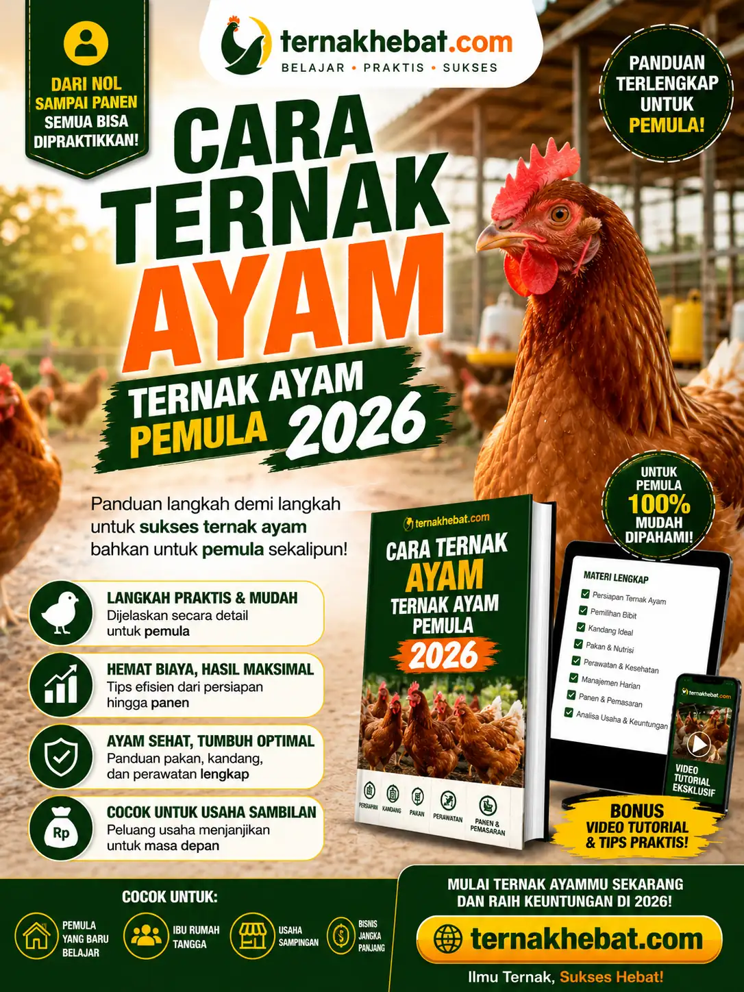Vaksin Ayam Lengkap di Getasan, Semarang