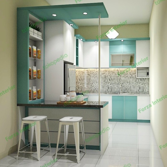 Jual Meja Bar Kitchen Mini Bar Kitchen Minimalis Modern Full Set Non ...