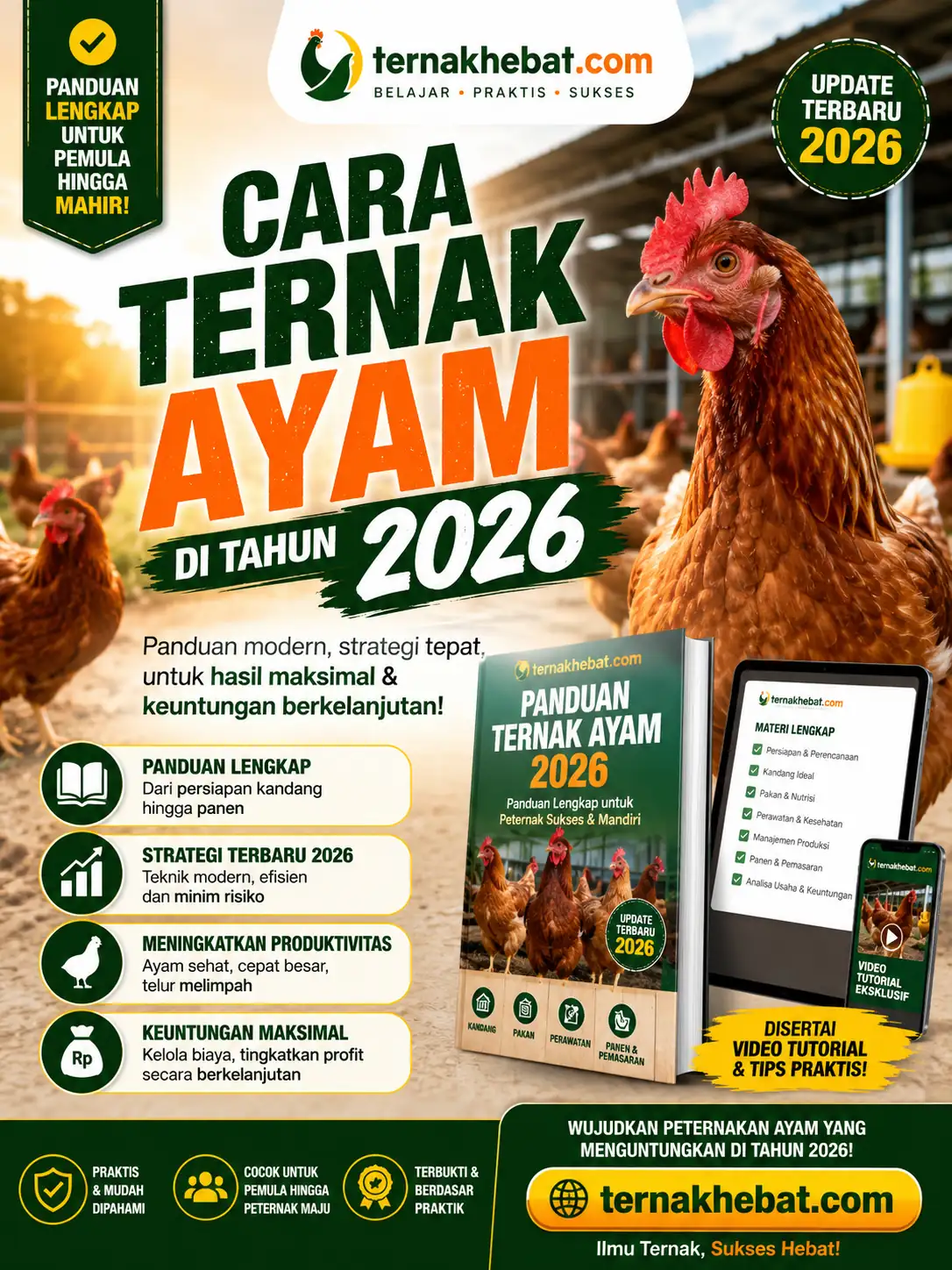 Ayam Berak Putih di Bringin, Semarang